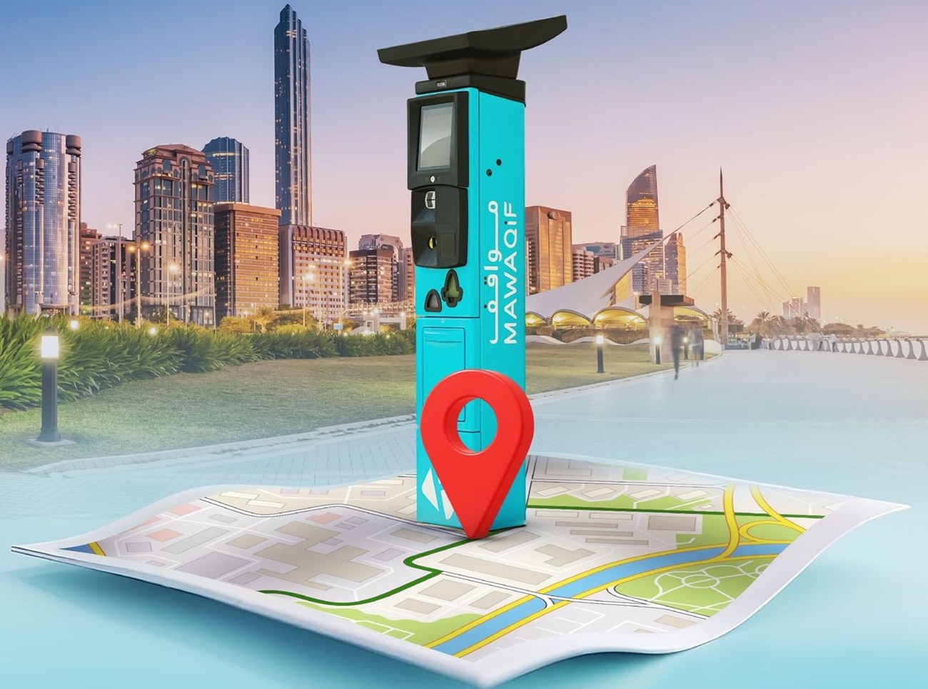تفعيل-نظام-المواقف-المدفوعة-بمنطقة-الشهامة-في-أبوظبي