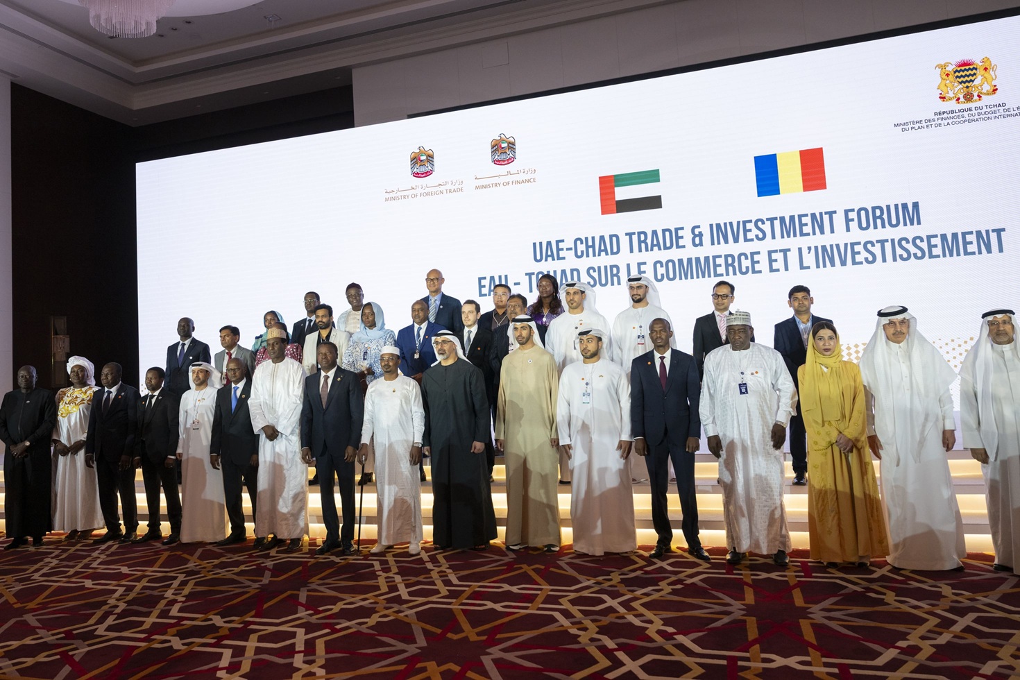 رئيس-تشاد-وخالد-بن-محمد-بن-زايد-يشهدان-الإعلان-عن-18-مذكرة-تفاهم-بين-الإمارات-وتشاد