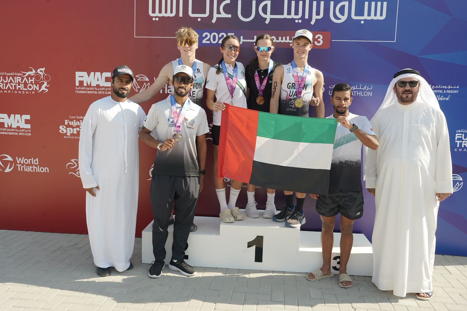 5-ميداليات-للإمارات-في-بطولة-غرب-آسيا-للترايثلون-بالفجيرة