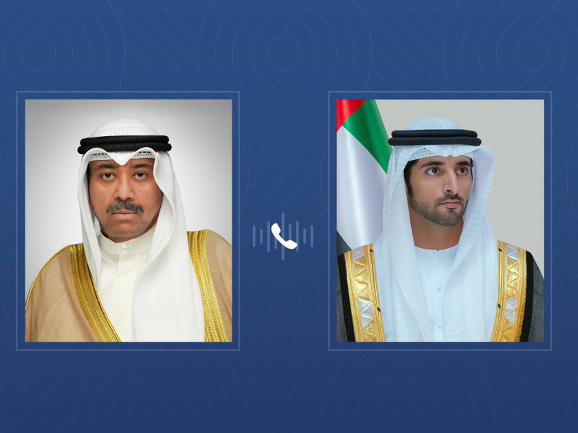 حمدان-بن-محمد-يتلقى-اتصالاً-هاتفياً-من-وزير-الدفاع-الكويتي