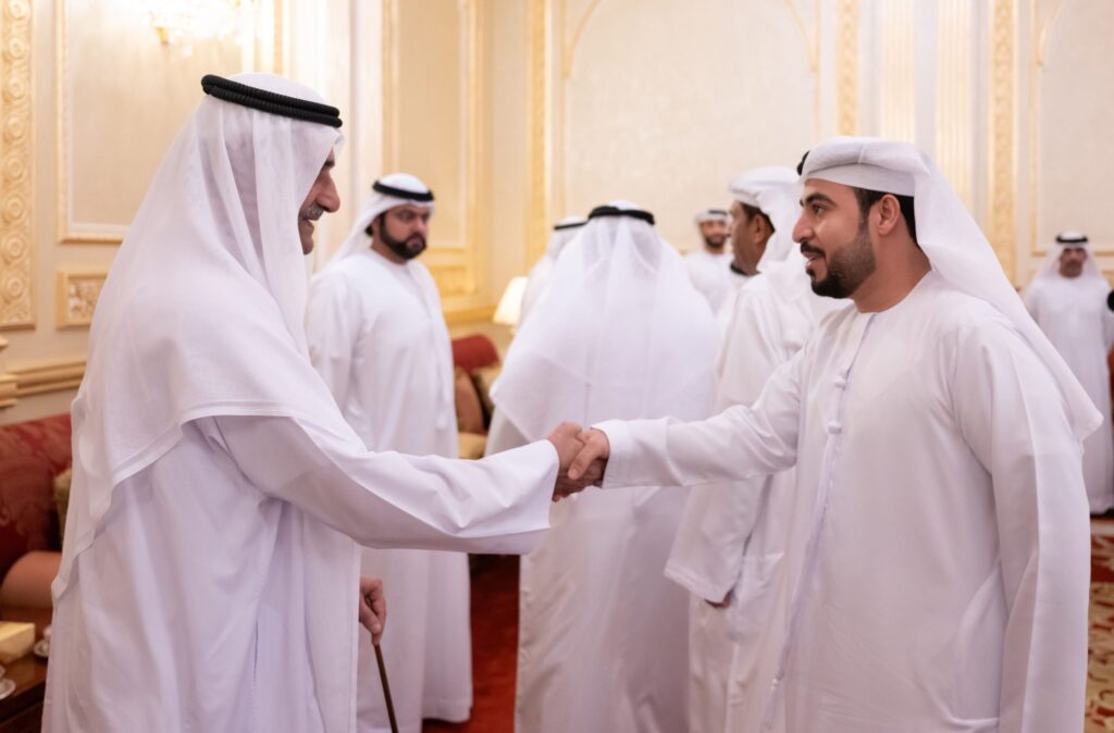 حمد-الشرقي-يستقبل-المهنئين-بشهر-رمضان-بحضور-ولي-العهد