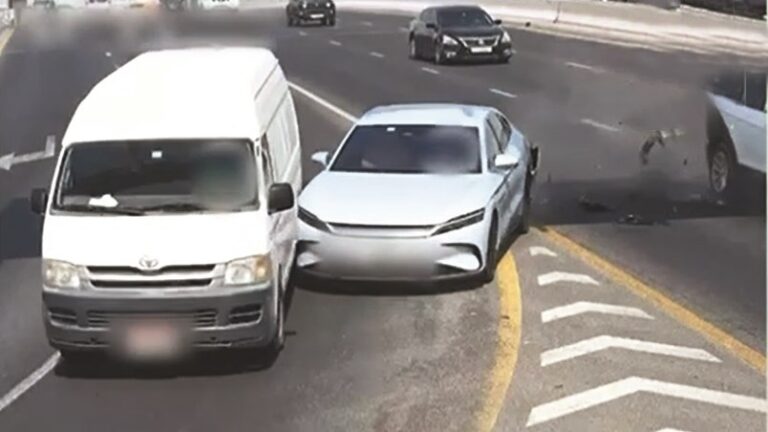 شرطة-دبي-تحذّر-من-الانحراف-المفاجئ-على-الطرق