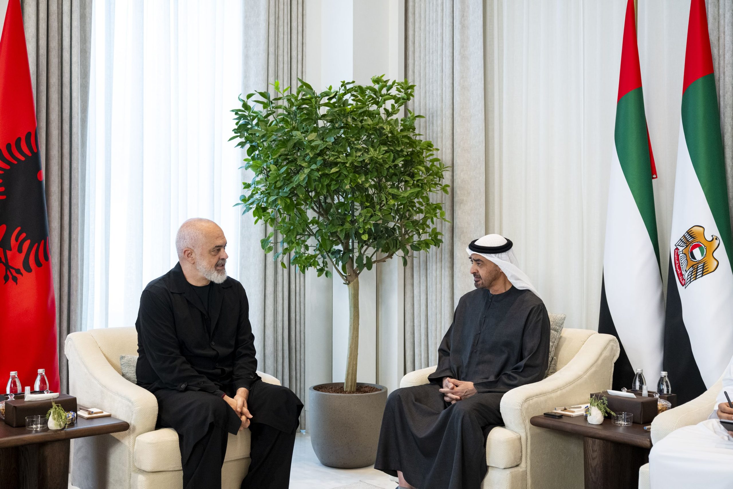 رئيس-الدولة-يستقبل-رئيس-وزراء-ألبانيا