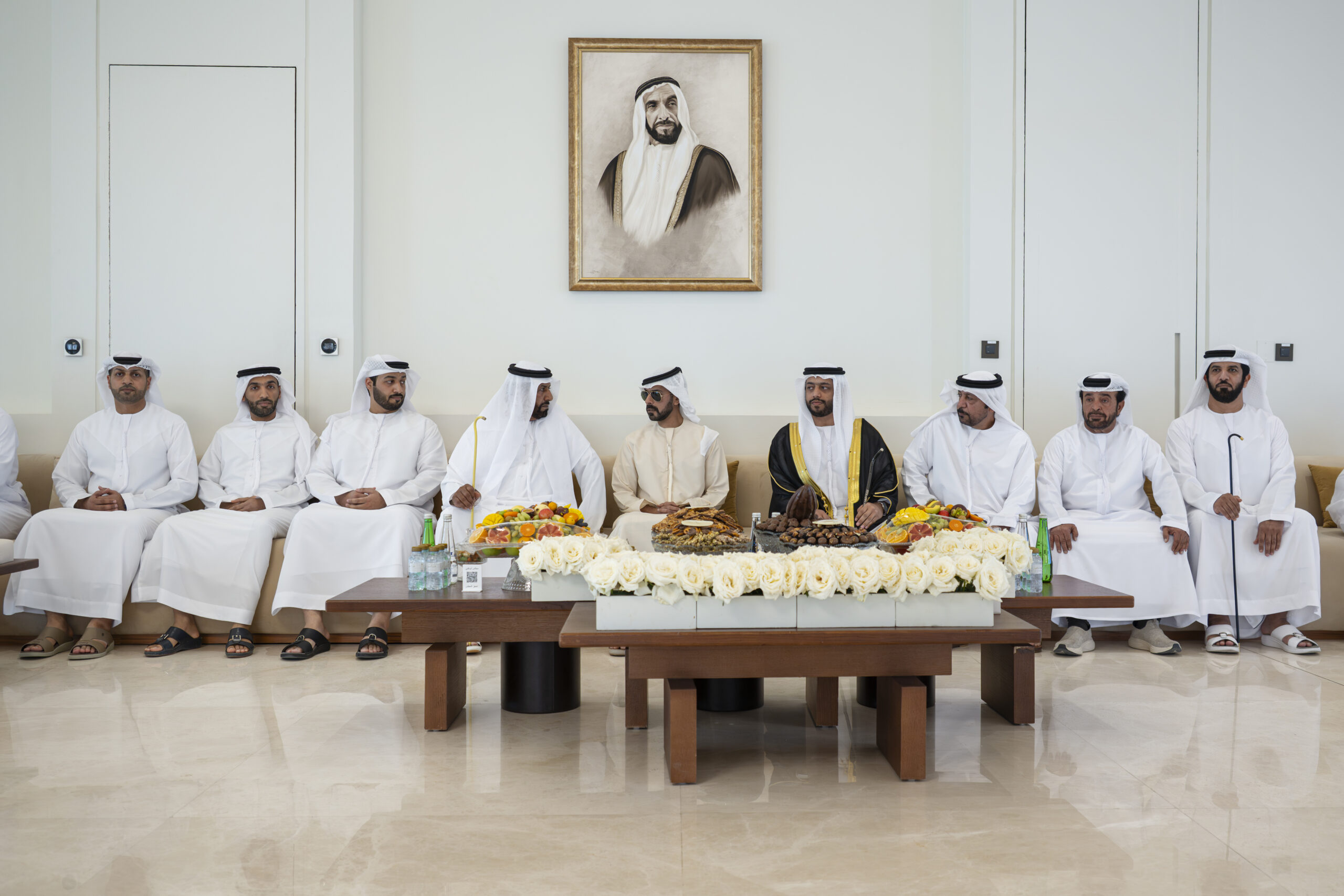خليفة-بن-طحنون-بن-محمد-يحضر-حفل-استقبال-بمناسبة-زفاف-حمد-سلطان-الشامسي