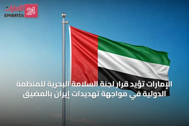 الإمارات تؤيد قرار لجنة السلامة البحرية للمنظمة الدولية في مواجهة تهديدات إيران بالمضيق