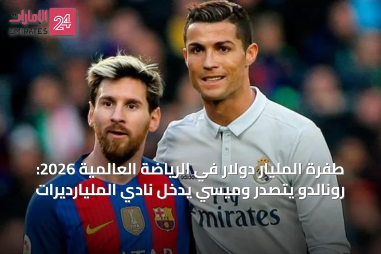 طفرة المليار دولار في الرياضة العالمية 2026: رونالدو يتصدر وميسي يدخل نادي المليارديرات