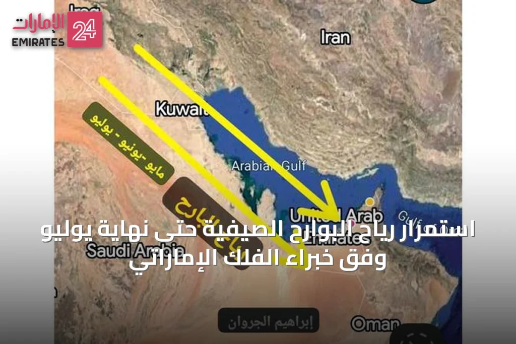 استمرار رياح البوارح الصيفية حتى نهاية يوليو وفق خبراء الفلك الإماراتي