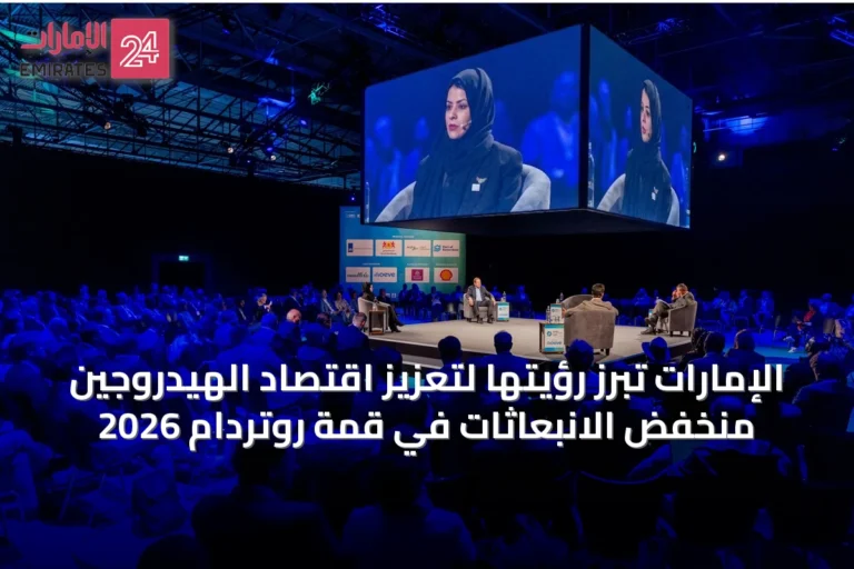 الإمارات تُبرز رؤيتها لتعزيز اقتصاد الهيدروجين منخفض الانبعاثات في قمة روتردام 2026