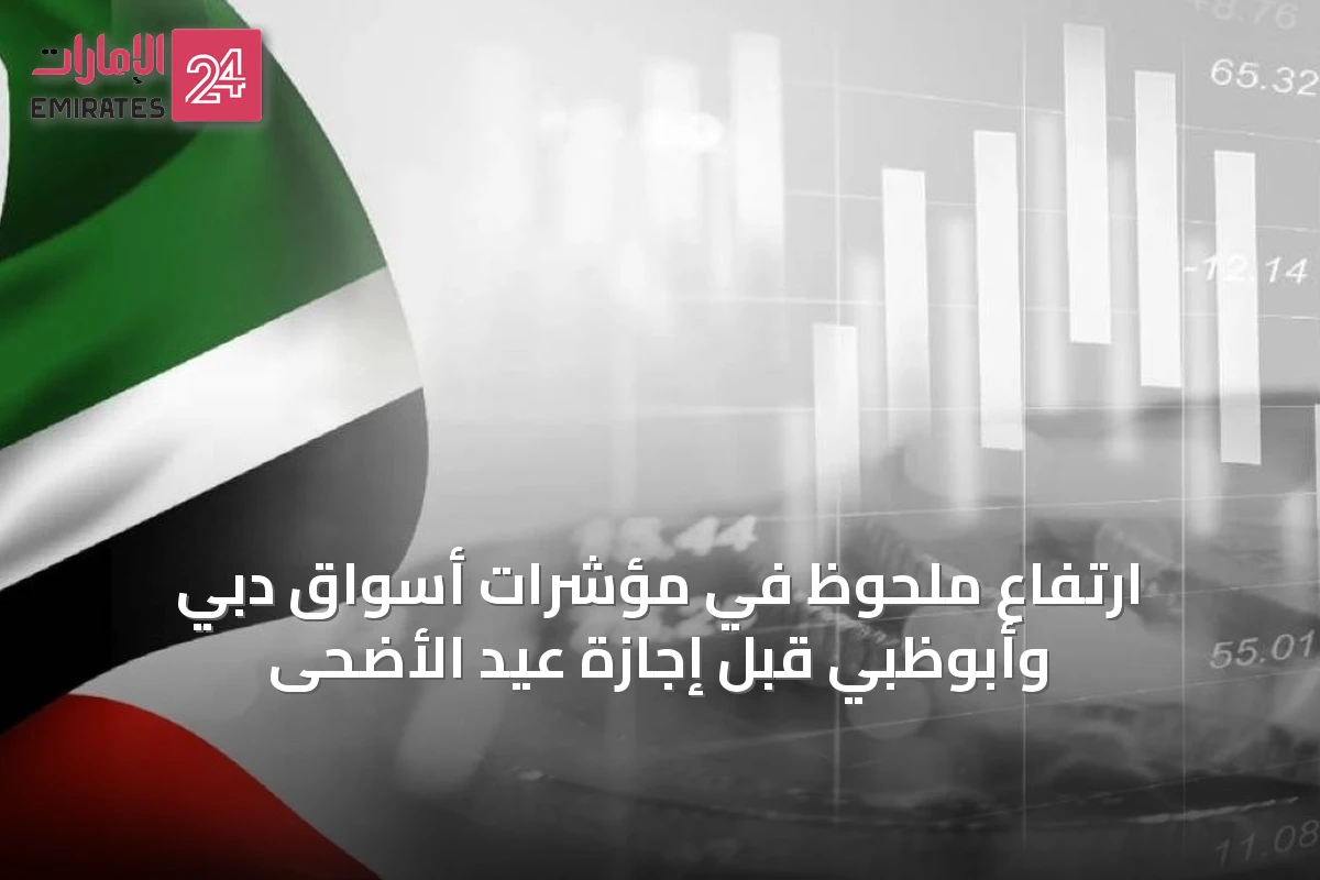 ارتفاع ملحوظ في مؤشرات أسواق دبي وأبوظبي قبل إجازة عيد الأضحى