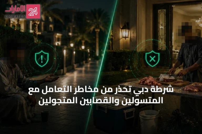 شرطة دبي تحذر من مخاطر التعامل مع المتسولين والقصابين المتجولين