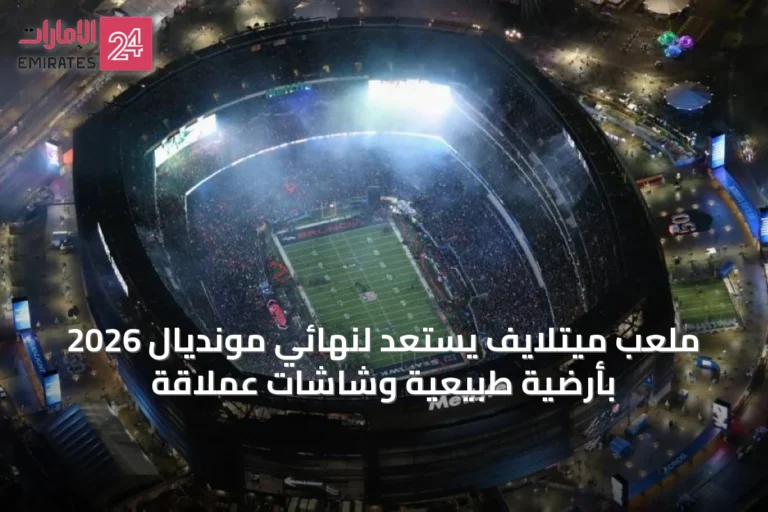 ملعب ميتلايف يستعد لنهائي مونديال 2026 بأرضية طبيعية وشاشات عملاقة