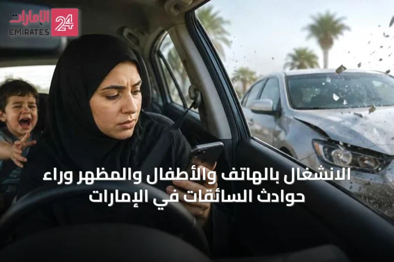 الانشغال بالهاتف والأطفال والمظهر وراء حوادث السائقات في الإمارات