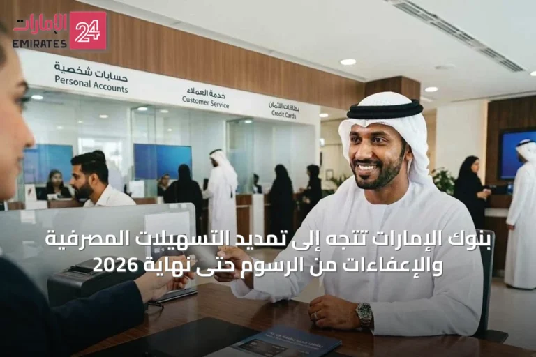بنوك الإمارات تتجه إلى تمديد التسهيلات المصرفية والإعفاءات من الرسوم حتى نهاية 2026