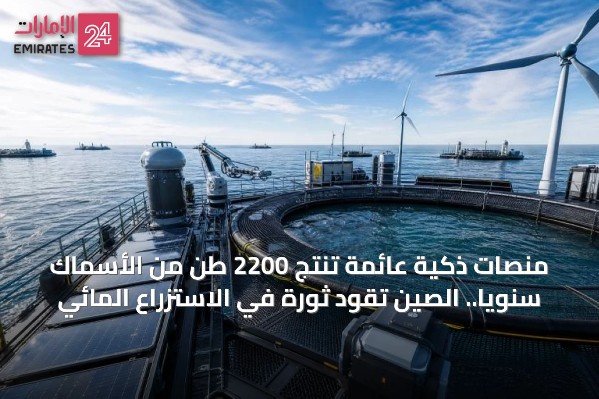 منصات ذكية عائمة تنتج 2200 طن من الأسماك سنوياً.. الصين تقود ثورة في الاستزراع المائي
