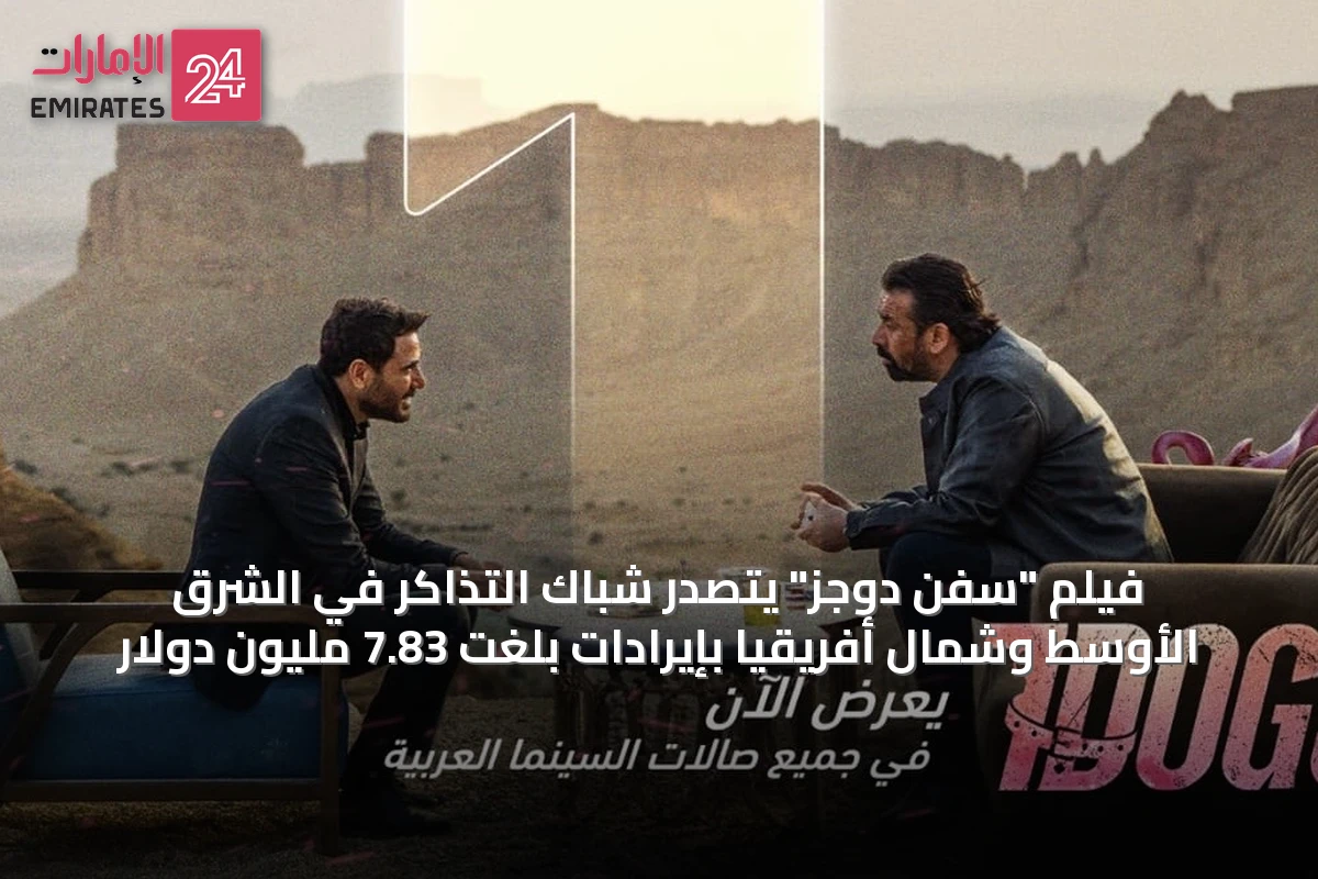 فيلم "سفن دوجز" يتصدر شباك التذاكر في الشرق الأوسط وشمال أفريقيا بإيرادات بلغت 7.83 مليون دولار