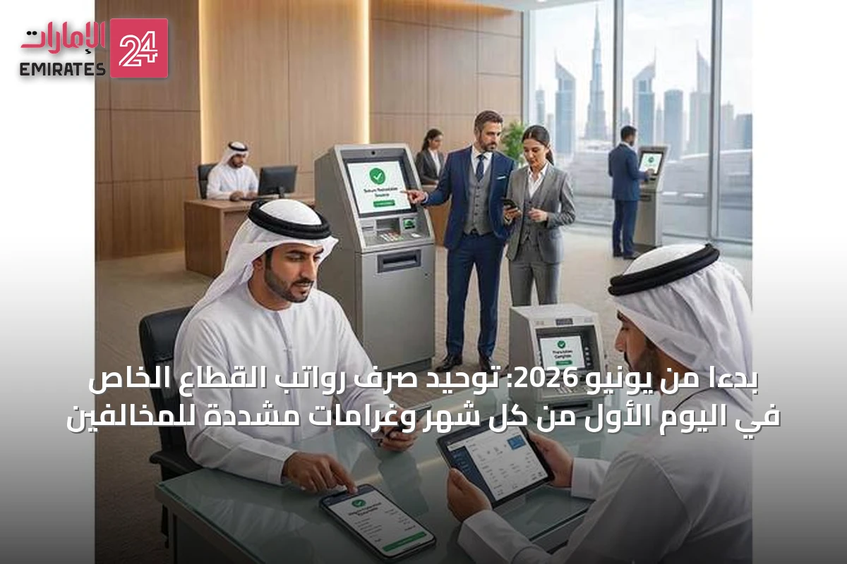 بدءاً من يونيو 2026: توحيد صرف رواتب القطاع الخاص في اليوم الأول من كل شهر وغرامات مشددة للمخالفين