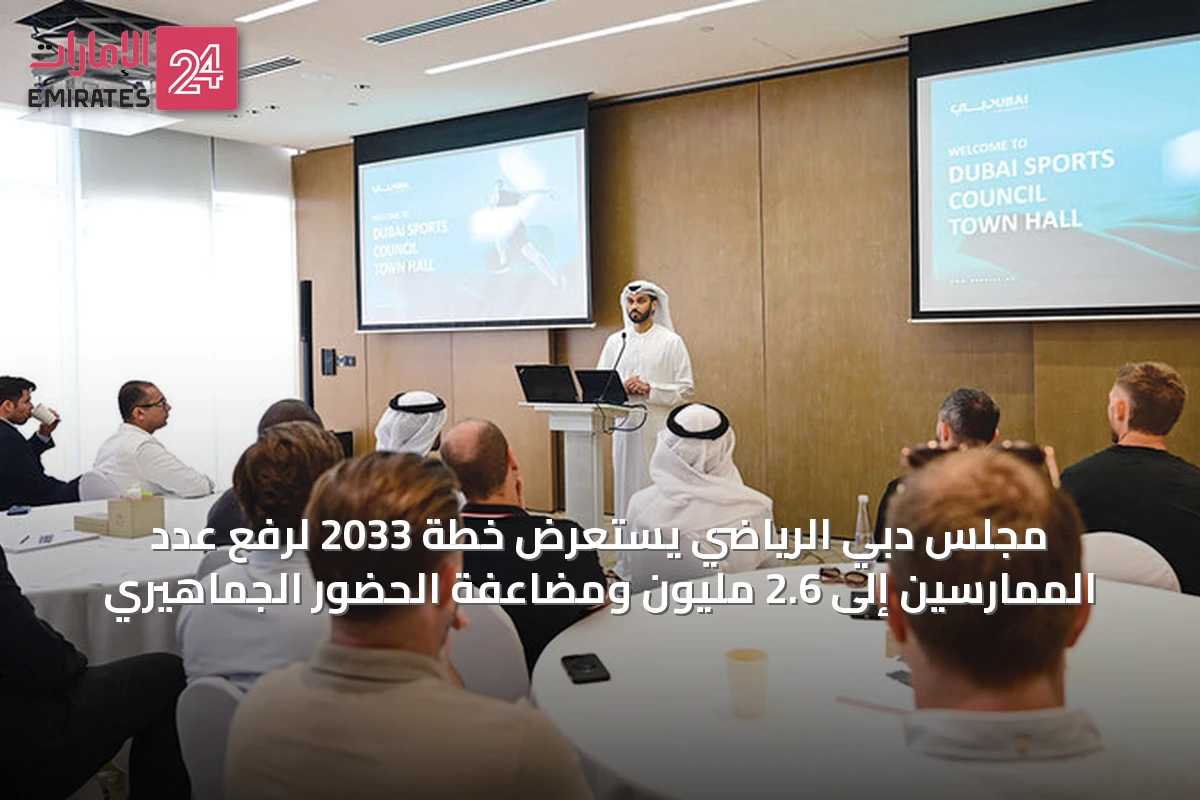 مجلس دبي الرياضي يستعرض خطة 2033 لرفع عدد الممارسين إلى 2.6 مليون ومضاعفة الحضور الجماهيري