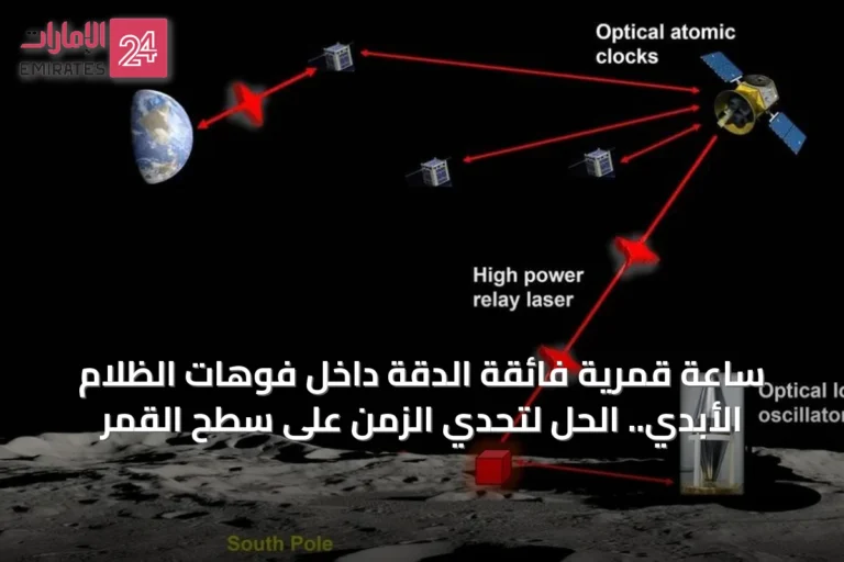 ساعة قمرية فائقة الدقة داخل فوهات الظلام الأبدي.. الحل لتحدي الزمن على سطح القمر