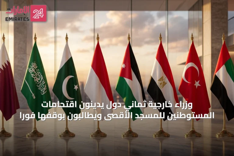 وزراء خارجية ثماني دول يدينون اقتحامات المستوطنين للمسجد الأقصى ويطالبون بوقفها فوراً