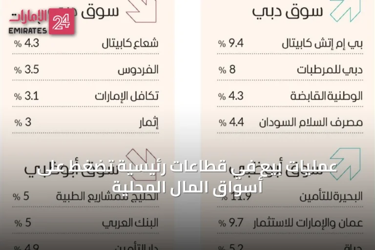 عمليات بيع في قطاعات رئيسية تضغط على أسواق المال المحلية