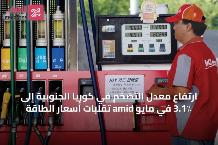 ارتفاع معدل التضخم في كوريا الجنوبية إلى 3.1٪ في مايو amid تقلبات أسعار الطاقة
