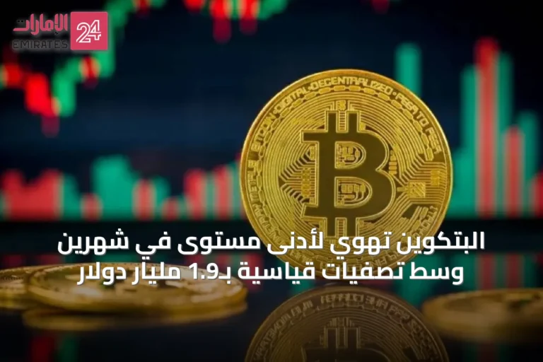 البتكوين تهوي لأدنى مستوى في شهرين وسط تصفيات قياسية بـ1.9 مليار دولار