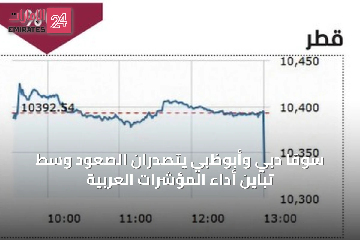 سوقا دبي وأبوظبي يتصدّران الصعود وسط تباين أداء المؤشرات العربية