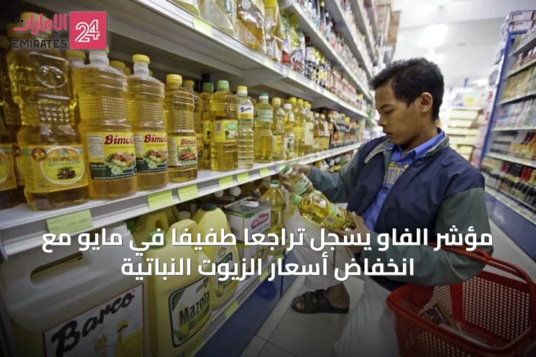 مؤشر الفاو يسجل تراجعاً طفيفاً في مايو مع انخفاض أسعار الزيوت النباتية