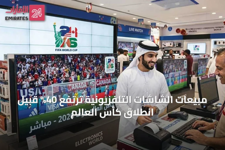 مبيعات الشاشات التلفزيونية ترتفع 40% قبيل انطلاق كأس العالم