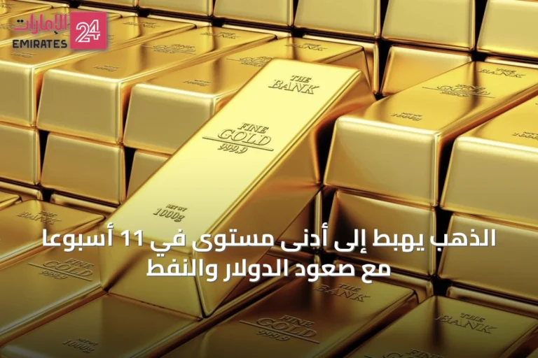 الذهب يهبط إلى أدنى مستوى في 11 أسبوعاً مع صعود الدولار والنفط