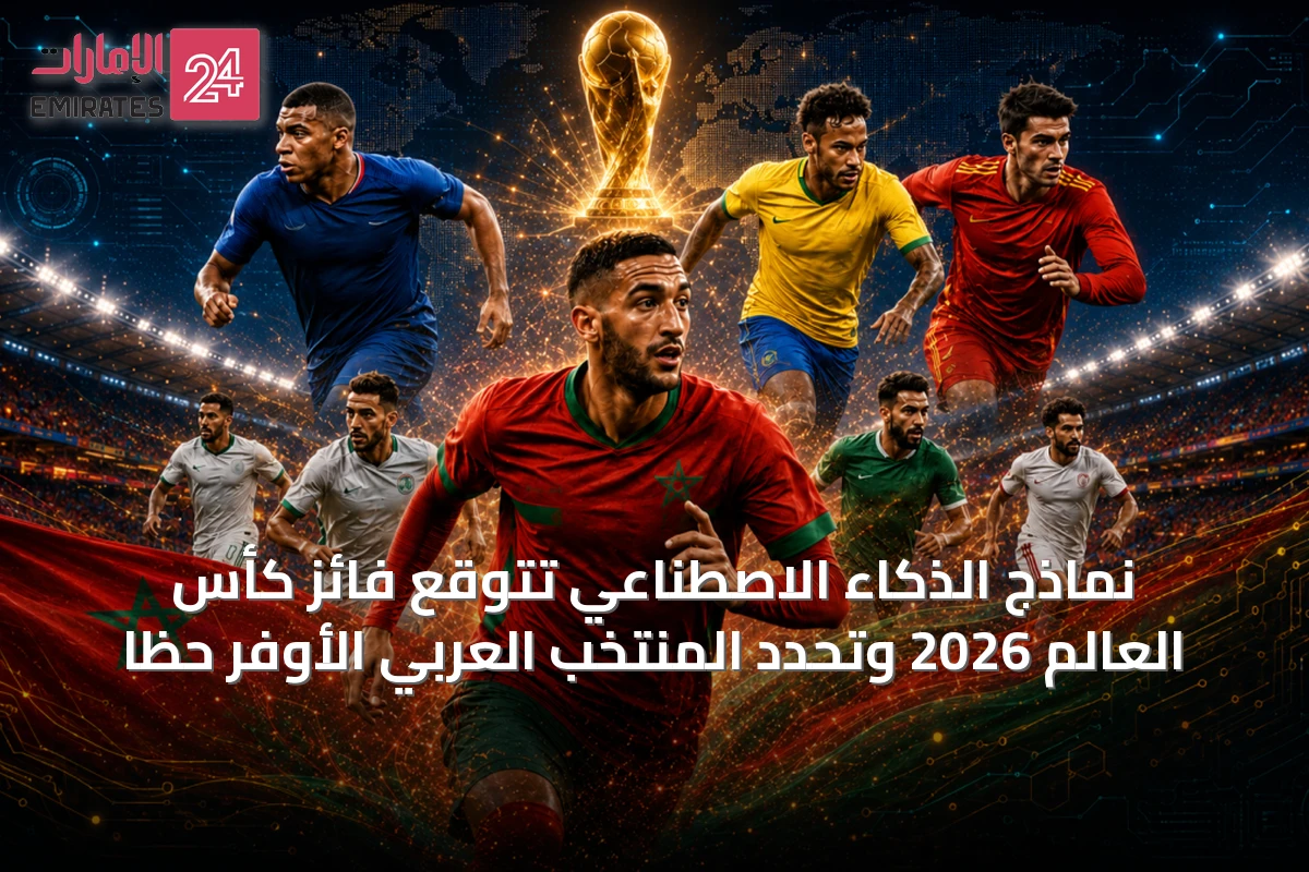 نماذج الذكاء الاصطناعي تتوقع فائز كأس العالم 2026 وتحدد المنتخب العربي الأوفر حظاً