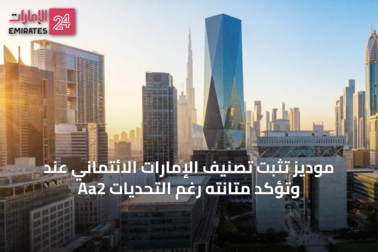 موديز تثبت تصنيف الإمارات الائتماني عند Aa2 وتؤكد متانته رغم التحديات