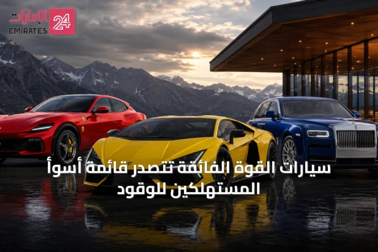 سيارات القوة الفائقة تتصدر قائمة أسوأ المستهلكين للوقود