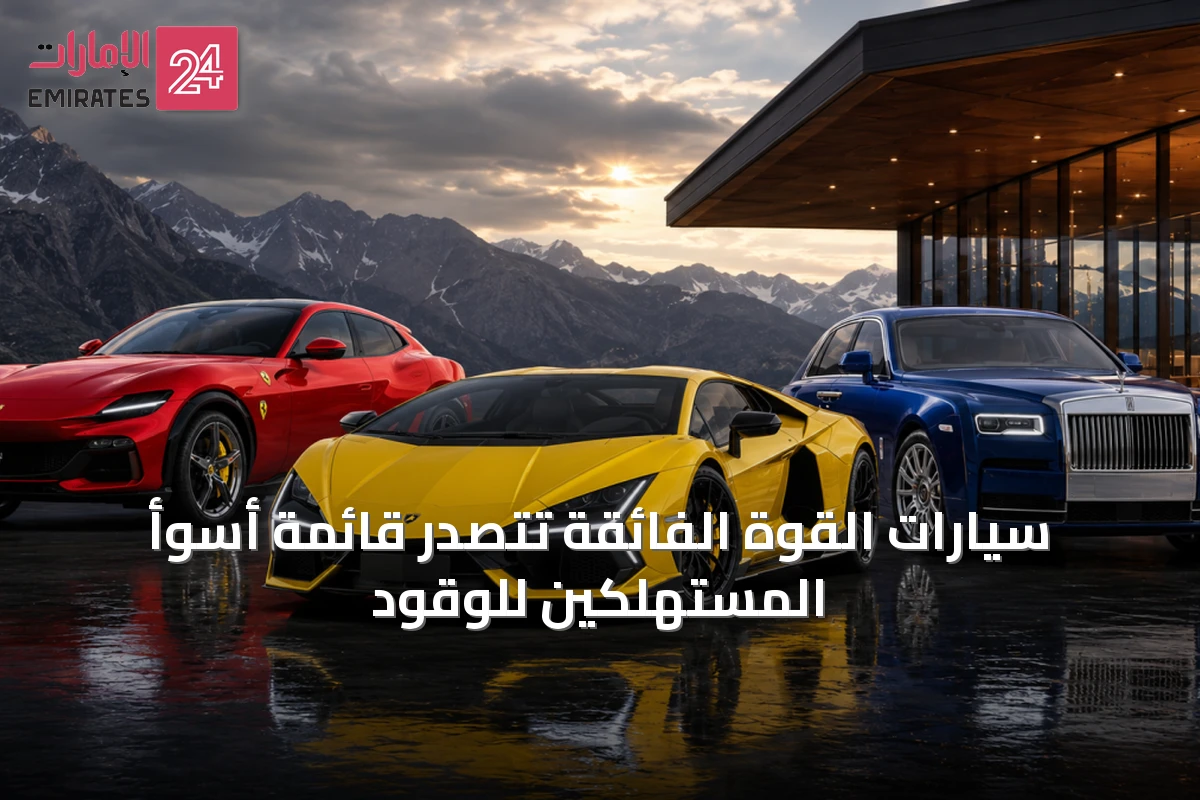 سيارات القوة الفائقة تتصدر قائمة أسوأ المستهلكين للوقود