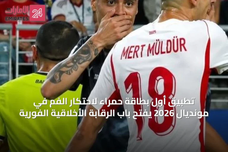 تطبيق أول بطاقة حمراء لاحتكار الفم في مونديال 2026 يفتح باب الرقابة الأخلاقية الفورية