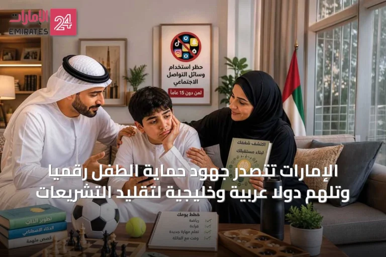 الإمارات تتصدر جهود حماية الطفل رقميًا وتلهم دولًا عربية وخليجية لتقليد التشريعات