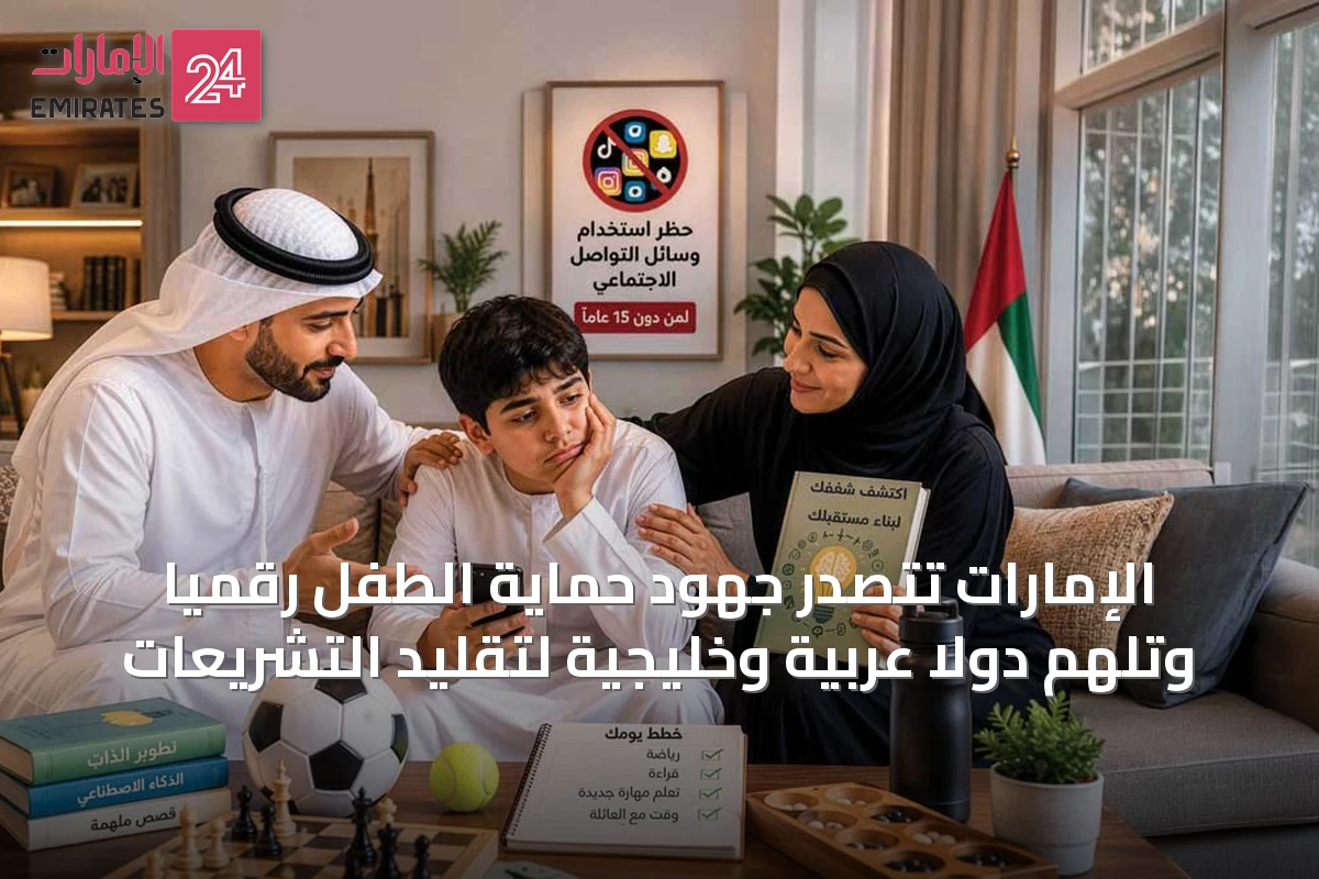 الإمارات تتصدر جهود حماية الطفل رقميًا وتلهم دولًا عربية وخليجية لتقليد التشريعات