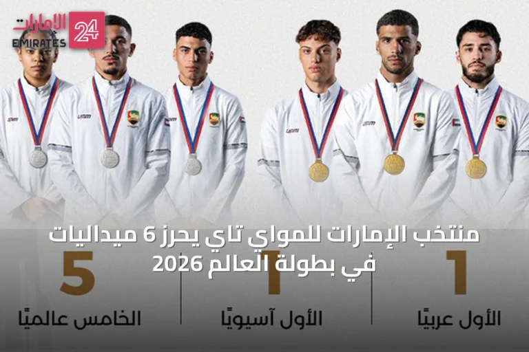 منتخب الإمارات للمواي تاي يحرز 6 ميداليات في بطولة العالم 2026