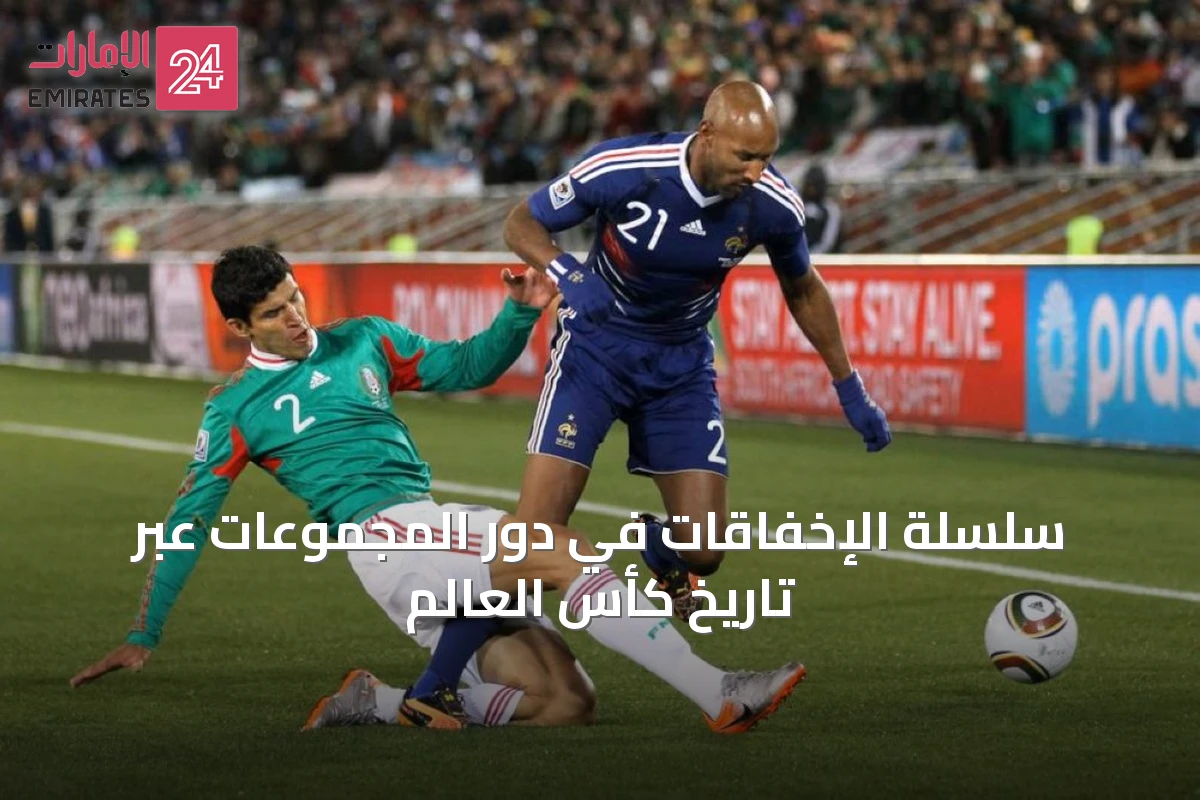 سلسلة الإخفاقات في دور المجموعات عبر تاريخ كأس العالم
