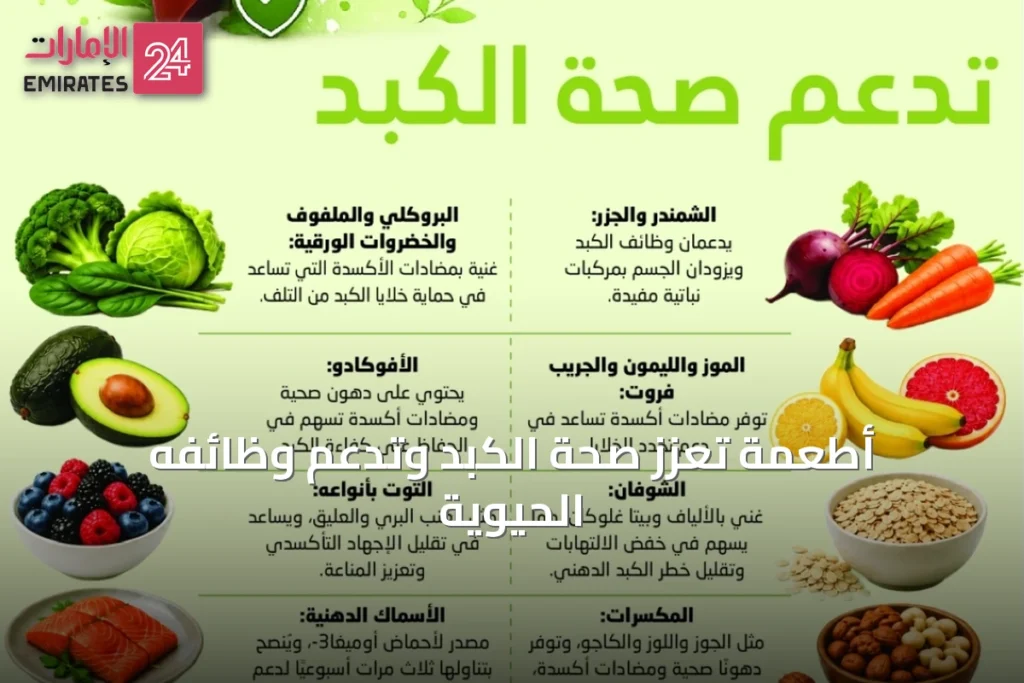 أطعمة تعزز صحة الكبد وتدعم وظائفه الحيوية
