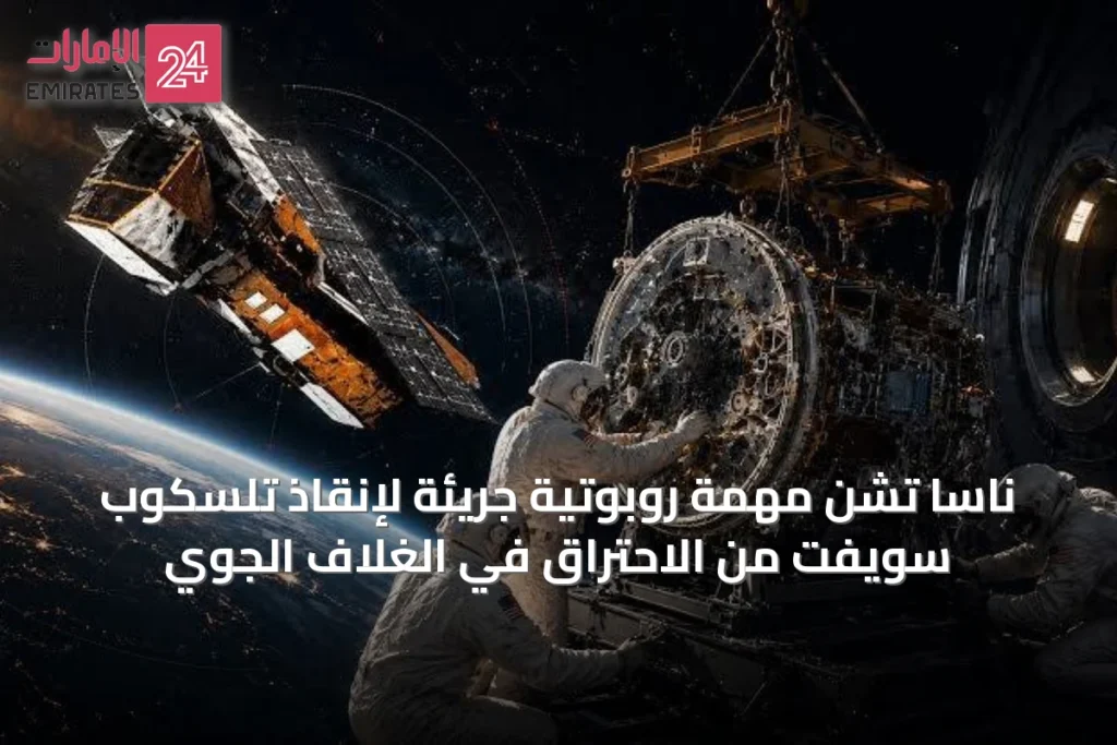 ناسا تشن مهمة روبوتية جريئة لإنقاذ تلسكوب سويفت من الاحتراق في الغلاف الجوي