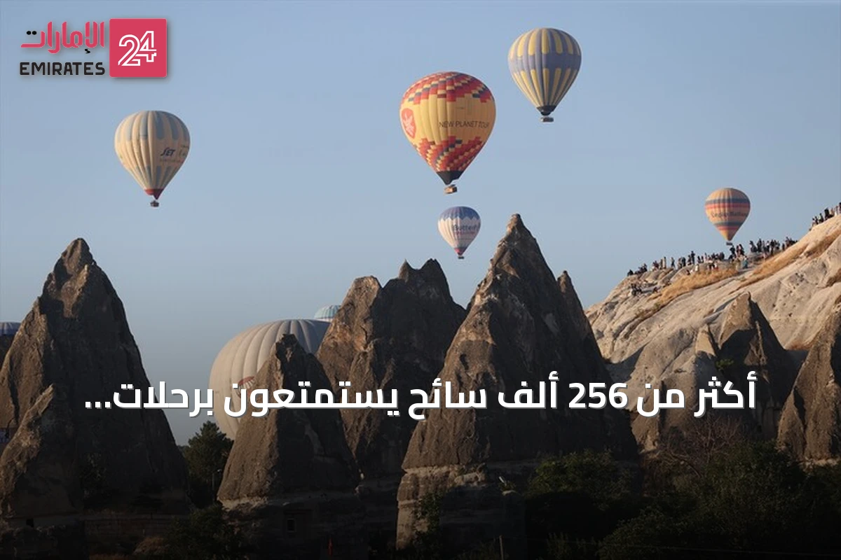 أكثر من 256 ألف سائح يستمتعون برحلات المناطيد فوق كبادوكيا في النصف الأول من 2026