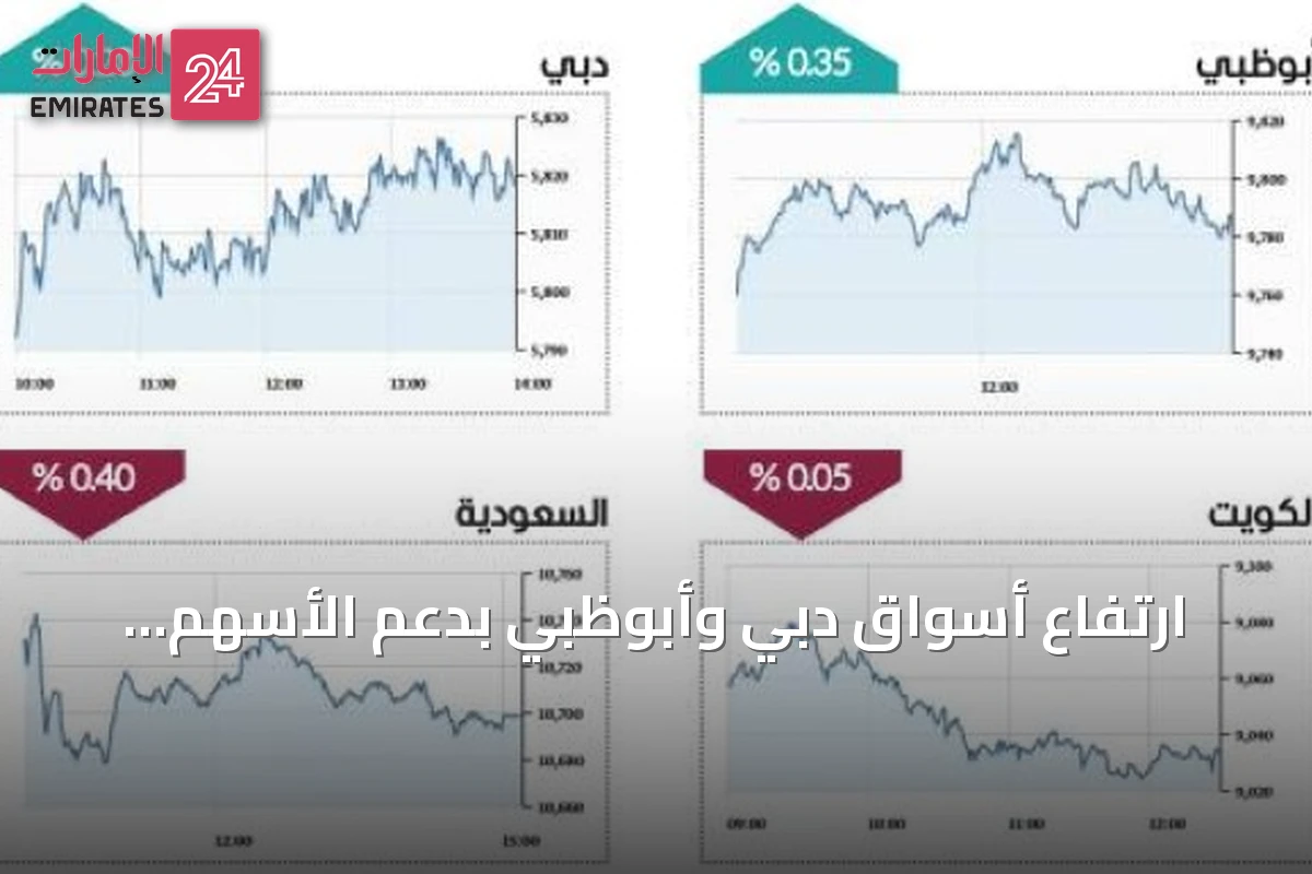 ارتفاع أسواق دبي وأبوظبي بدعم الأسهم القيادية وتنفيذ صفقات كبرى