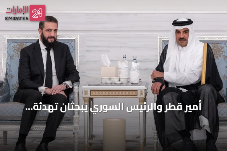 أمير قطر والرئيس السوري يبحثان تهدئة المنطقة بينما تستمر الضربات الأميركية على إيران