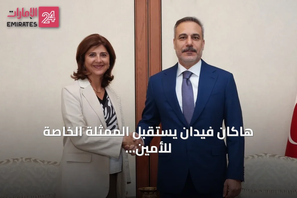 هاكان فيدان يستقبل الممثلة الخاصة للأمين العام للأمم المتحدة المختصة بشؤون قبرص