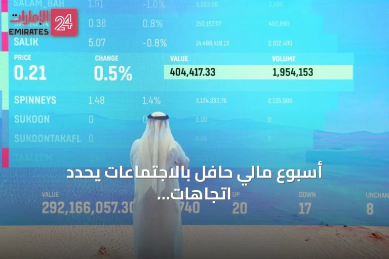 أسبوع مالي حافل بالاجتماعات يحدد اتجاهات الأسهم في الإمارات