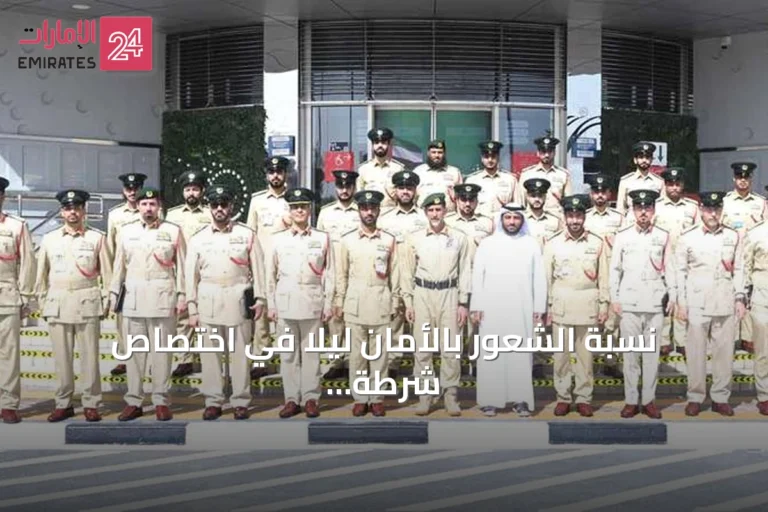 نسبة الشعور بالأمان ليلاً في اختصاص شرطة جبل علي تقترب من 99%