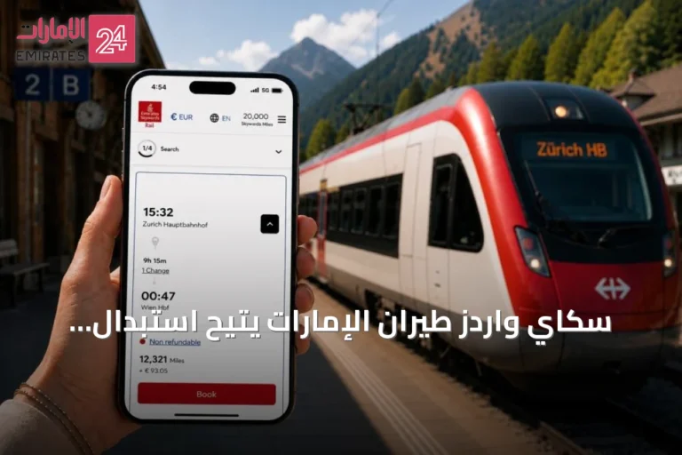 سكاي واردز طيران الإمارات يتيح استبدال الأميال بتذاكر قطار لأكثر من 12 ألف وجهة أوروبية