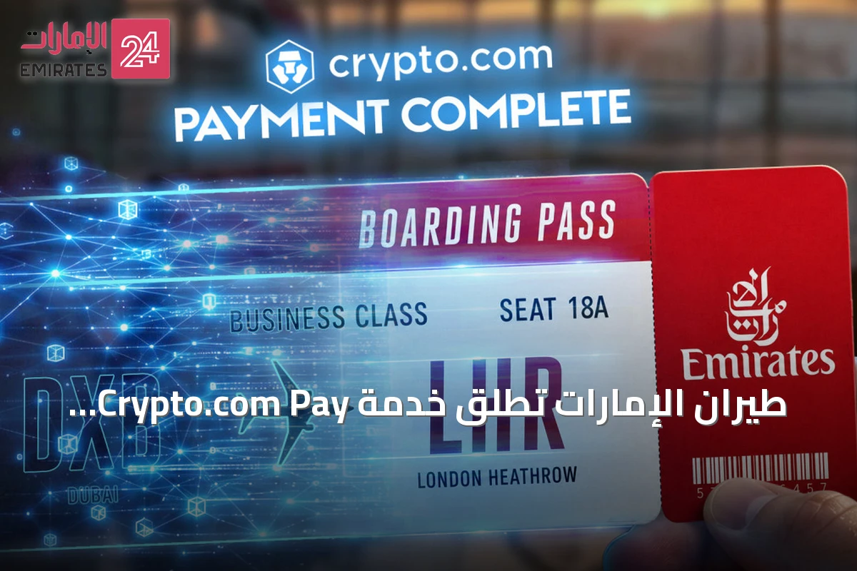 طيران الإمارات تطلق خدمة Crypto.com Pay لحجوزات الرحلات