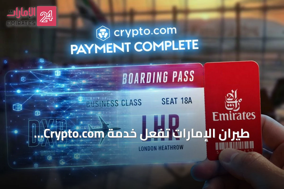 طيران الإمارات تُفعّل خدمة Crypto.com Pay™ لحجز الرحلات